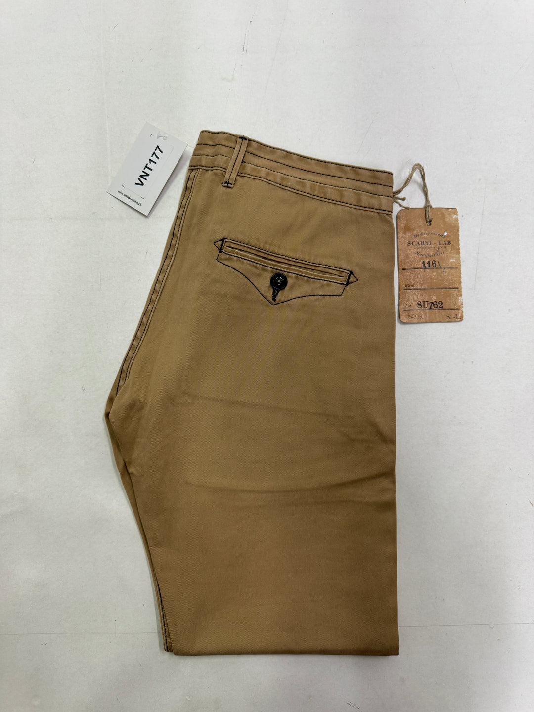 Scarti-Lab 116 W32 chino pant jeans nuovo con cartellino Deadstock