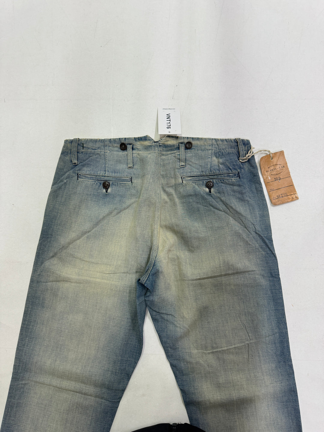 Scarti-Lab 109 W34 chino pant jeans nuovo con cartellino Deadstock