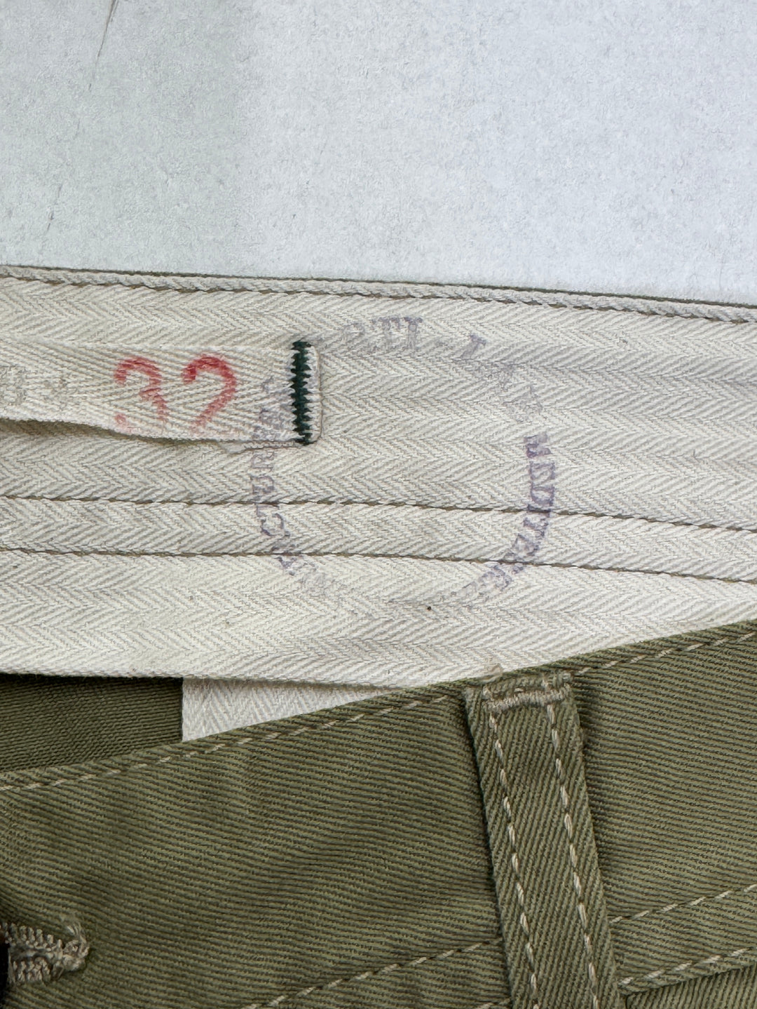 Scarti-Lab 101 W32 chino pant nuovo con cartellino Deadstock