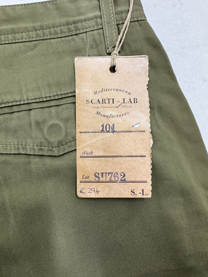 Scarti-Lab 101 W32 chino pant nuovo con cartellino Deadstock