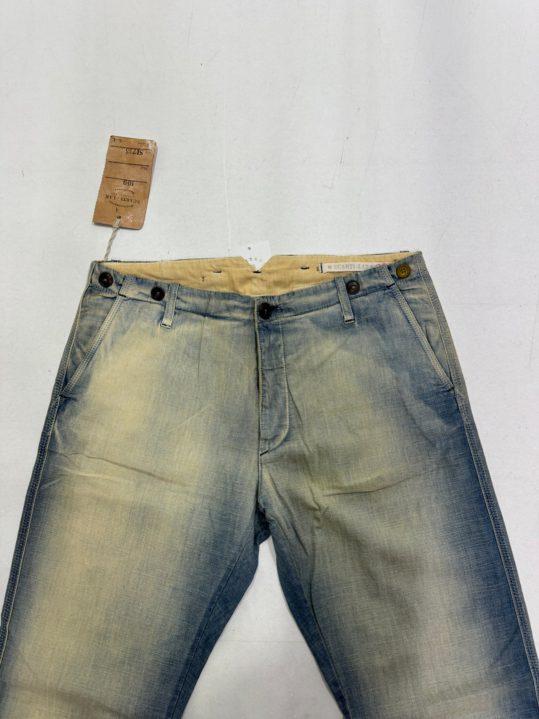 Scarti-Lab 109 W32 jeans pant nuovo con cartellino Deadstock