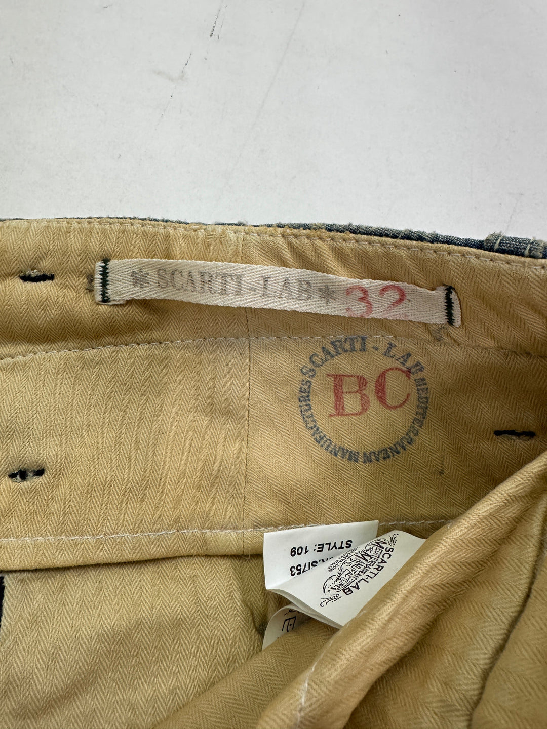 Scarti-Lab 109 W32 jeans pant nuovo con cartellino Deadstock