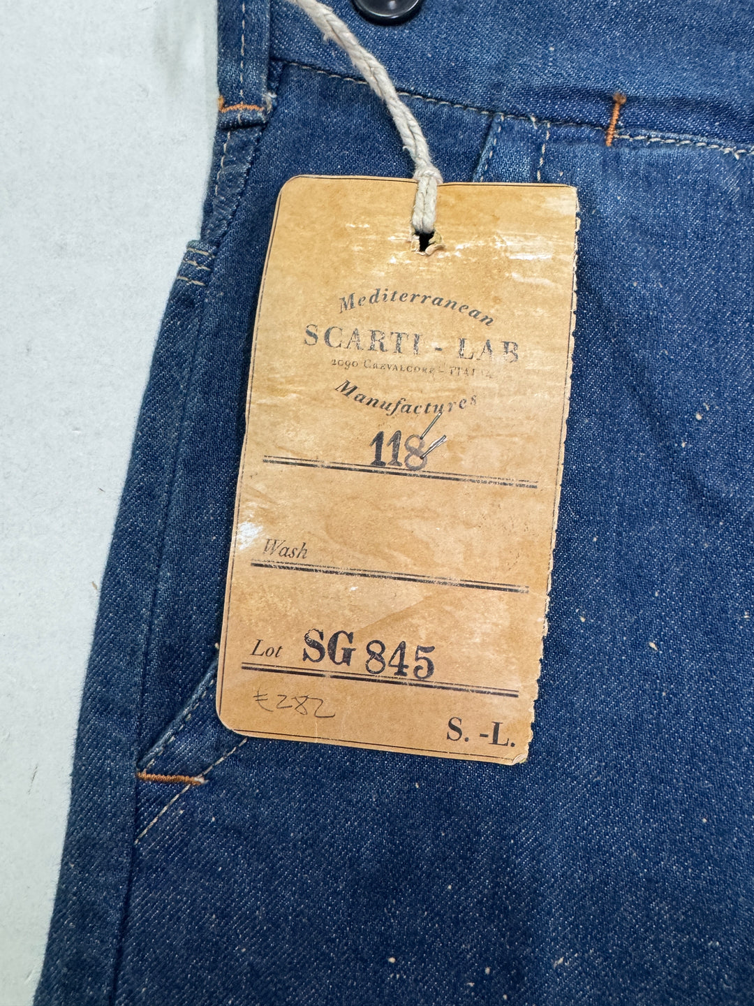 Scarti-Lab 118 W30 work pant nuovo con cartellino Deadstock