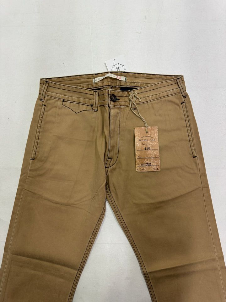 Scarti-Lab 116 W32 chino pant nuovo con cartellino Deadstock