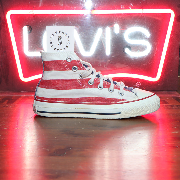 Converse size 4 1/2  Alte Made in USA tomaia bandiera americana