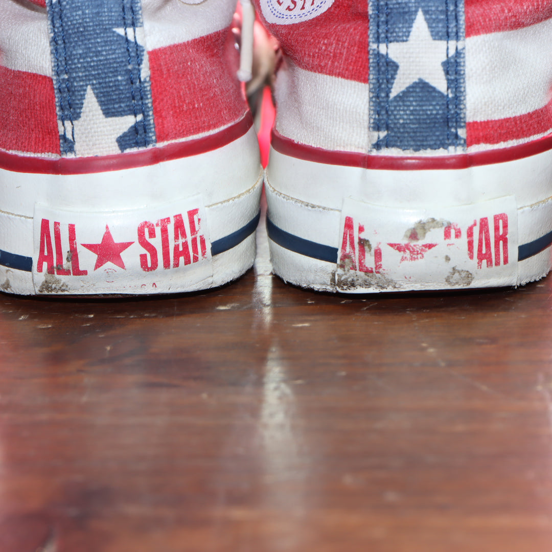 Converse size 4 1/2  Alte Made in USA tomaia bandiera americana