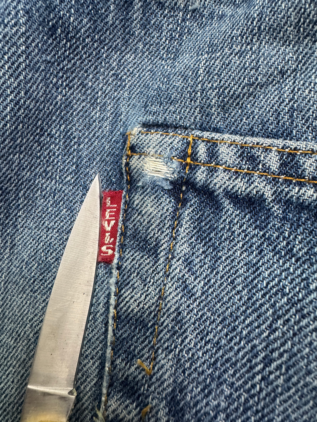 Levi's 501 XX Big E Vintage Clothing W36 L34 cimosa e rivetti selvedge rivets