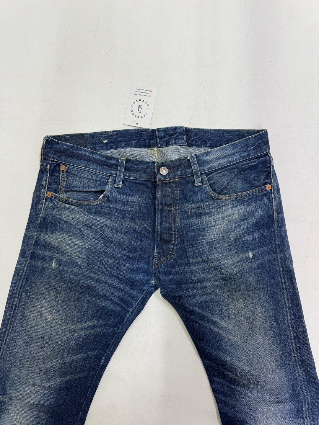 Levi's 501 XX Big E Vintage Clothing W33 L32 cimosa e rivetti selvedge rivets