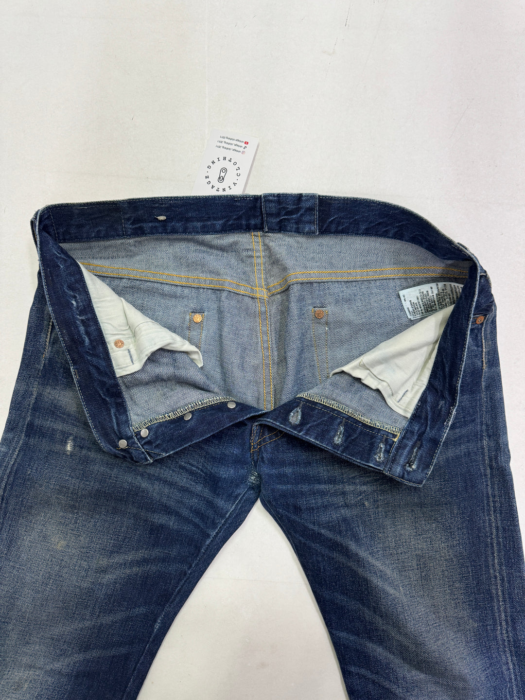 Levi's 501 XX Big E Vintage Clothing W33 L32 cimosa e rivetti selvedge rivets