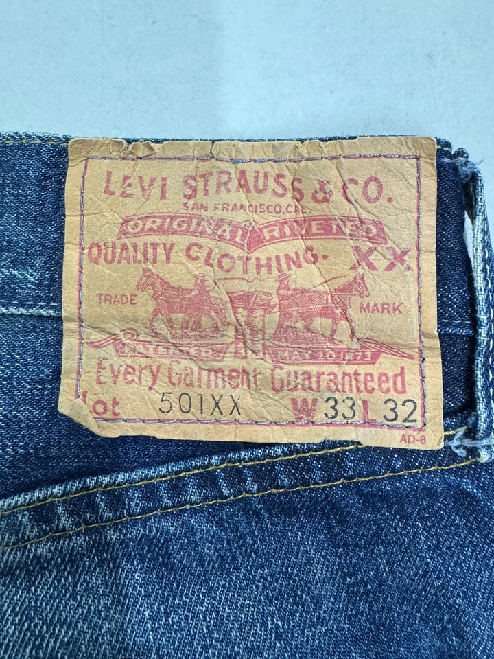 Levi's 501 XX Big E Vintage Clothing W33 L32 cimosa e rivetti selvedge rivets