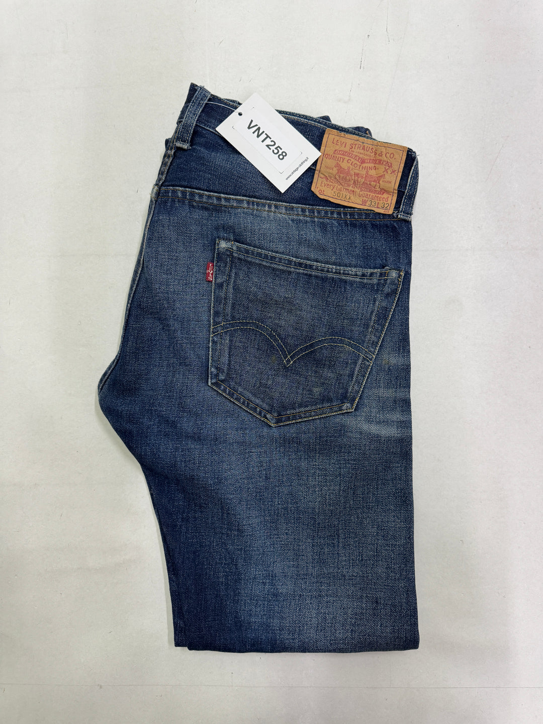 Levi's 501 XX Big E Vintage Clothing W33 L32 cimosa e rivetti selvedge rivets