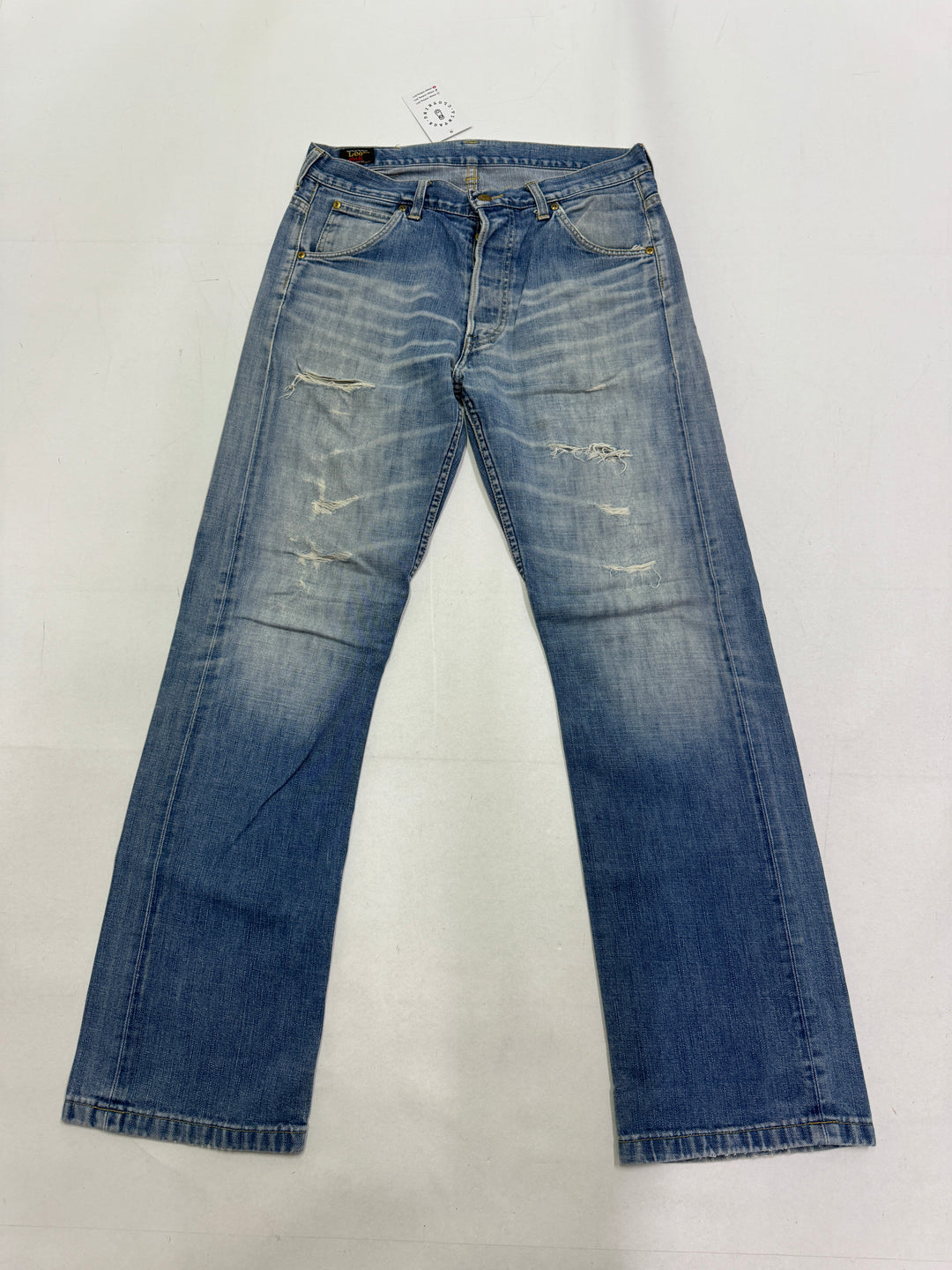 Lee 101 B mezza cimosa W33 L32 selvedge vintage denim jeans