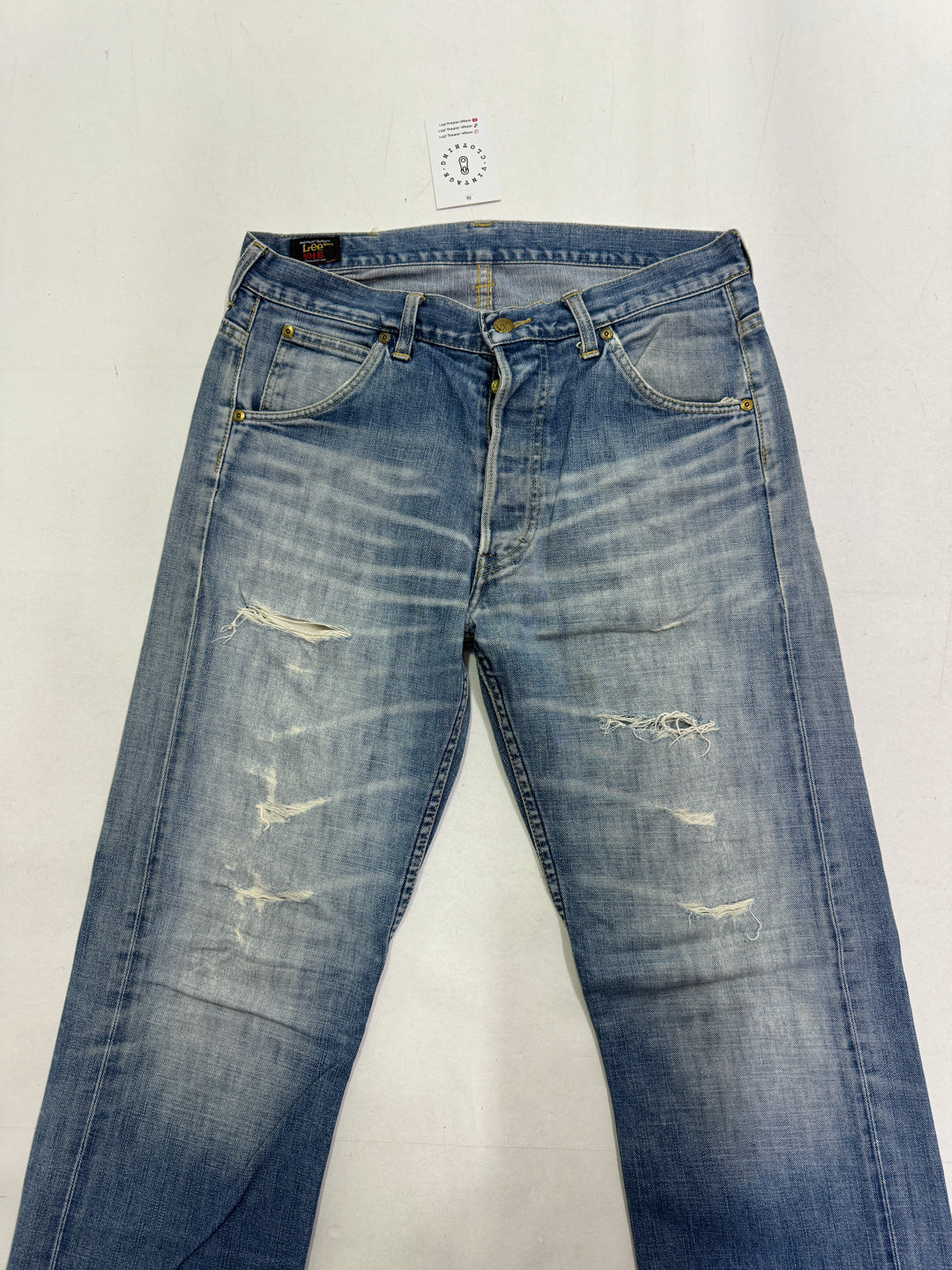 Lee 101 B mezza cimosa W33 L32 selvedge vintage denim jeans