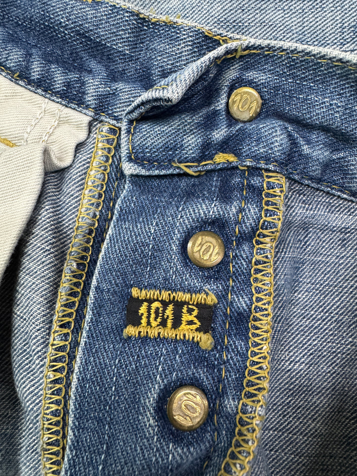 Lee 101 B mezza cimosa W33 L32 selvedge vintage denim jeans