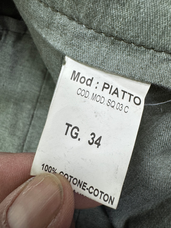 Fortela mod. Piatto cimosa W34 chino pants verde nuovo con cartellino Deadstock