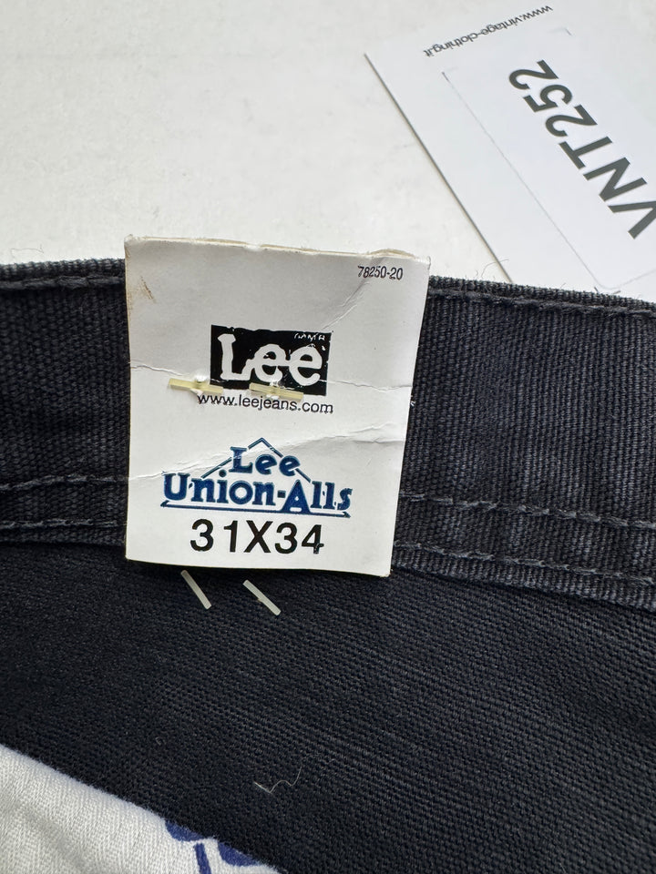 Lee Union Alls Carpenter W31 L34 jeans cargo nuovo deadstock