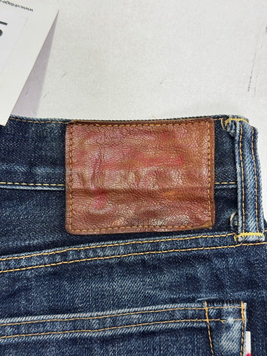 Studio D'Artisan W30 con cimosa e rivetti selvedge rivets jeans vintage