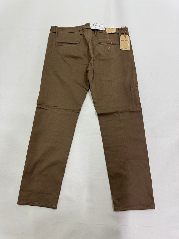 Fortela mod. Piatto cimosa W34 chino pants verde nuovo con cartellino Deadstock