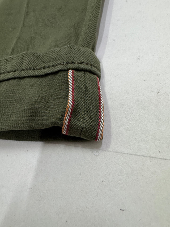 Fortela mod. Piatto cimosa W34 chino pants verde nuovo con cartellino Deadstock