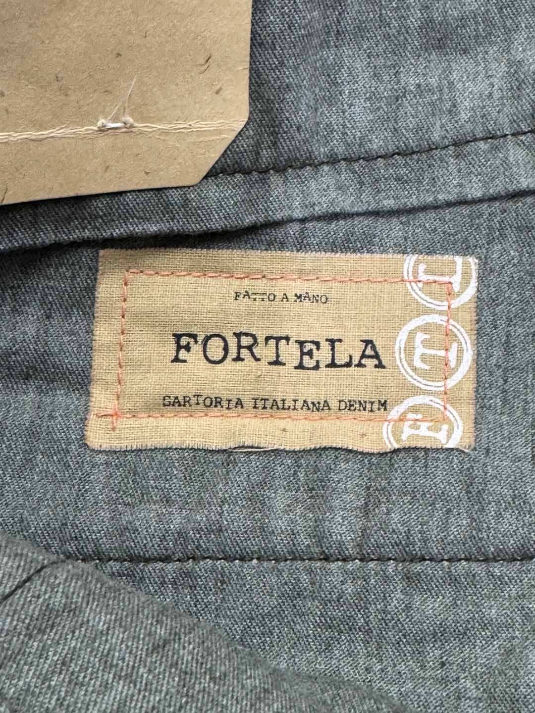 Fortela mod. Piatto cimosa W34 chino pants verde nuovo con cartellino Deadstock