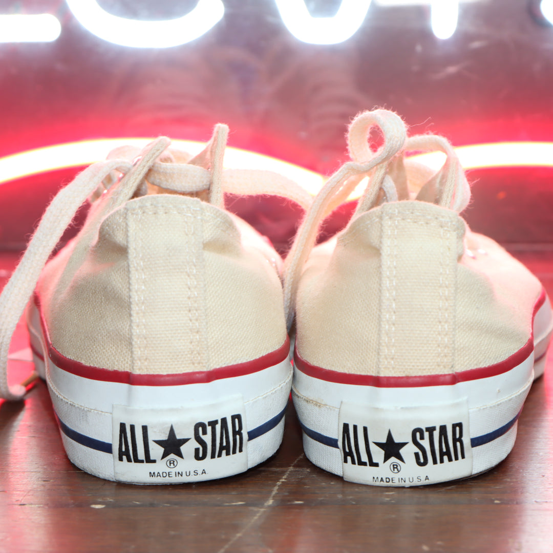 Converse all star size 6.5 basse Made in USA Ecru panna