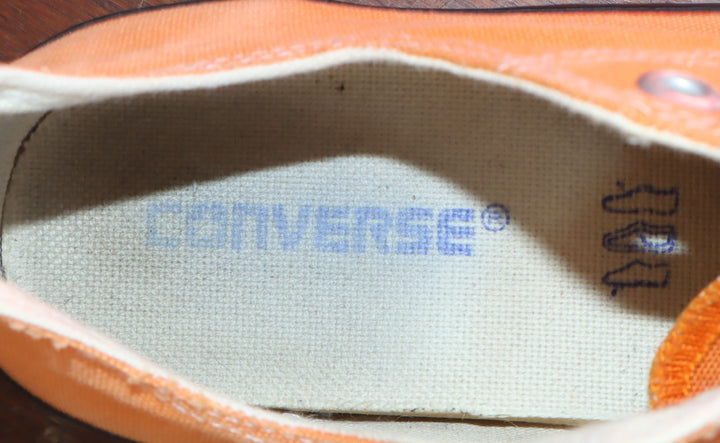 Converse all star size 9 basse Made in USA Arancione