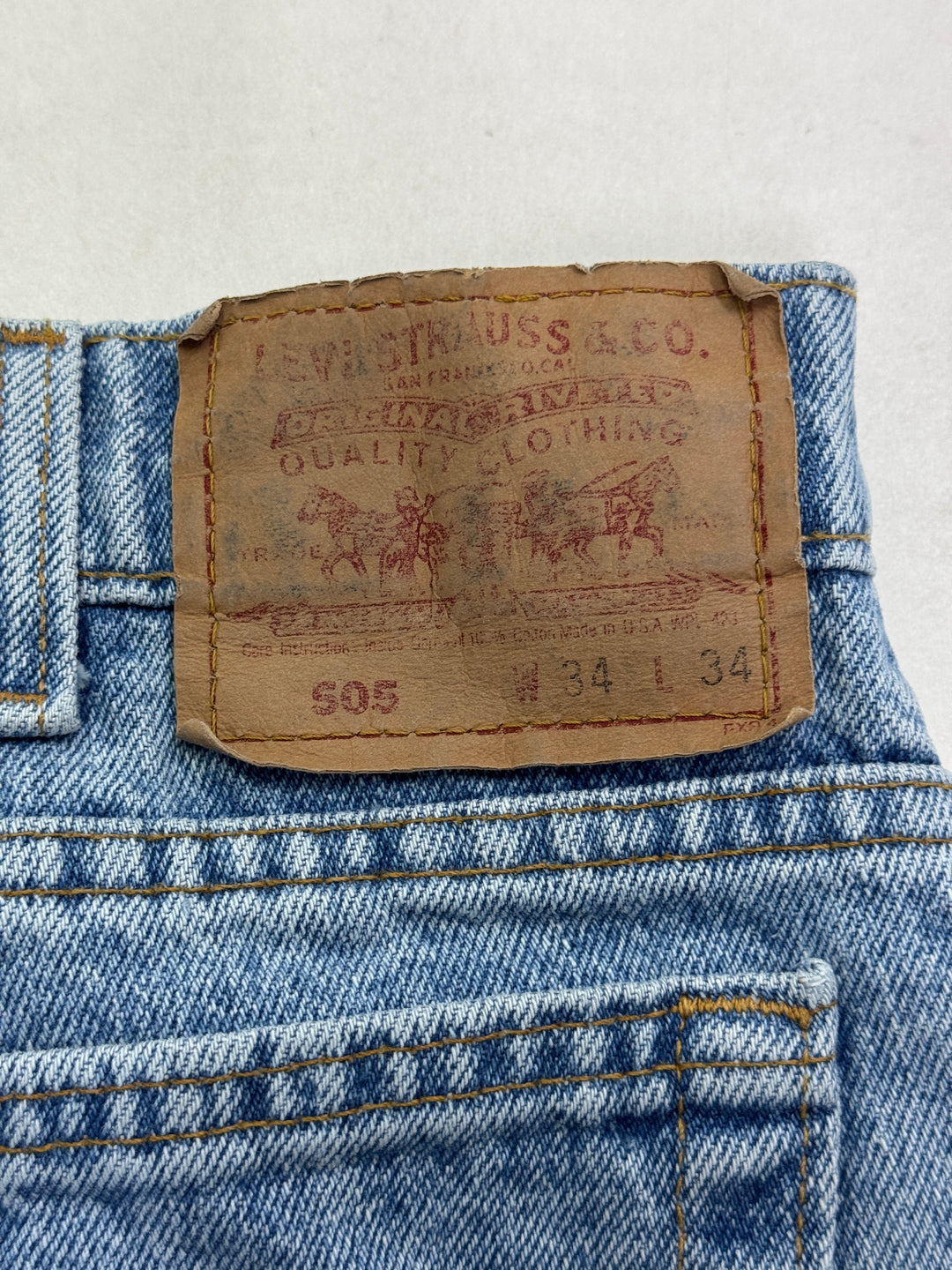 Levi's 505 Made in USA W34 L34 Levis vintage jeans