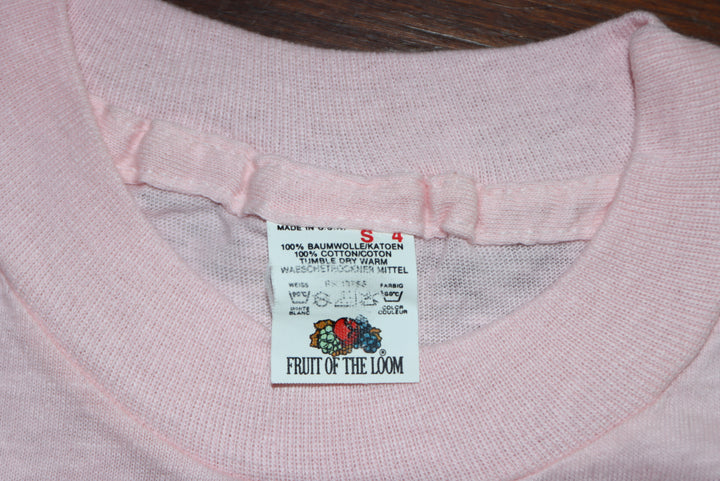 Fruit Of The Loom made in USA T-shirt Taglia S vintage mezza manica nuova deadstock