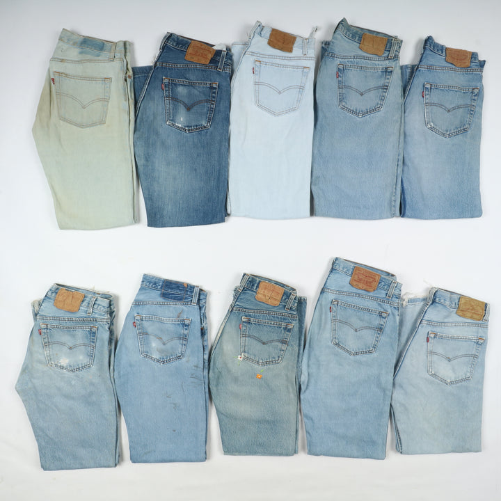 Levi's 501 made in USA, Grado B, stock uomo da 30pz denim e nero