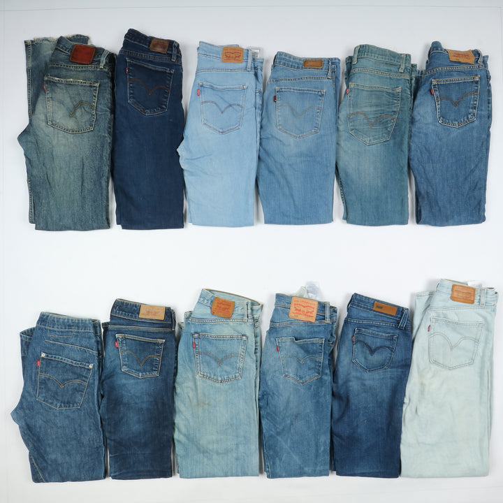 Levi's jeans denim slim, skinny, bootcut, loose fit... stock da 43 pz uomo e donna