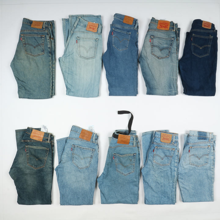 Levi's jeans denim slim, skinny e bootcut / zampa stock da 43 pz uomo e donna