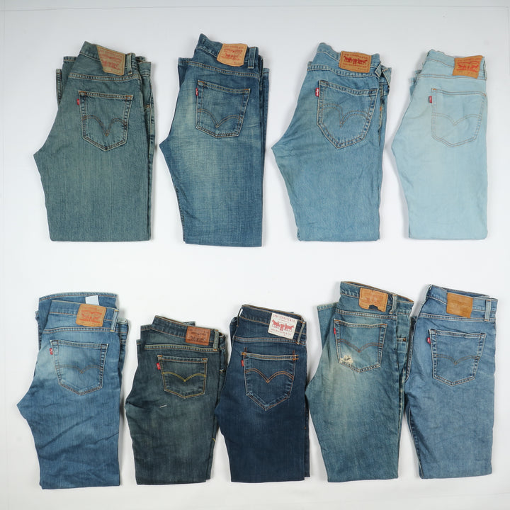 Levi's jeans denim slim, skinny e bootcut / zampa stock da 43 pz uomo e donna