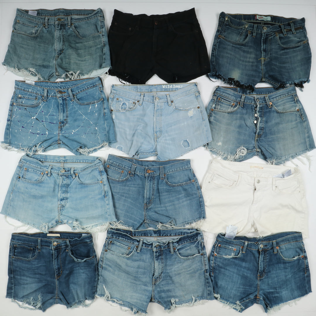 Levis short jeans donna box da 63pz denim e nero Levi's