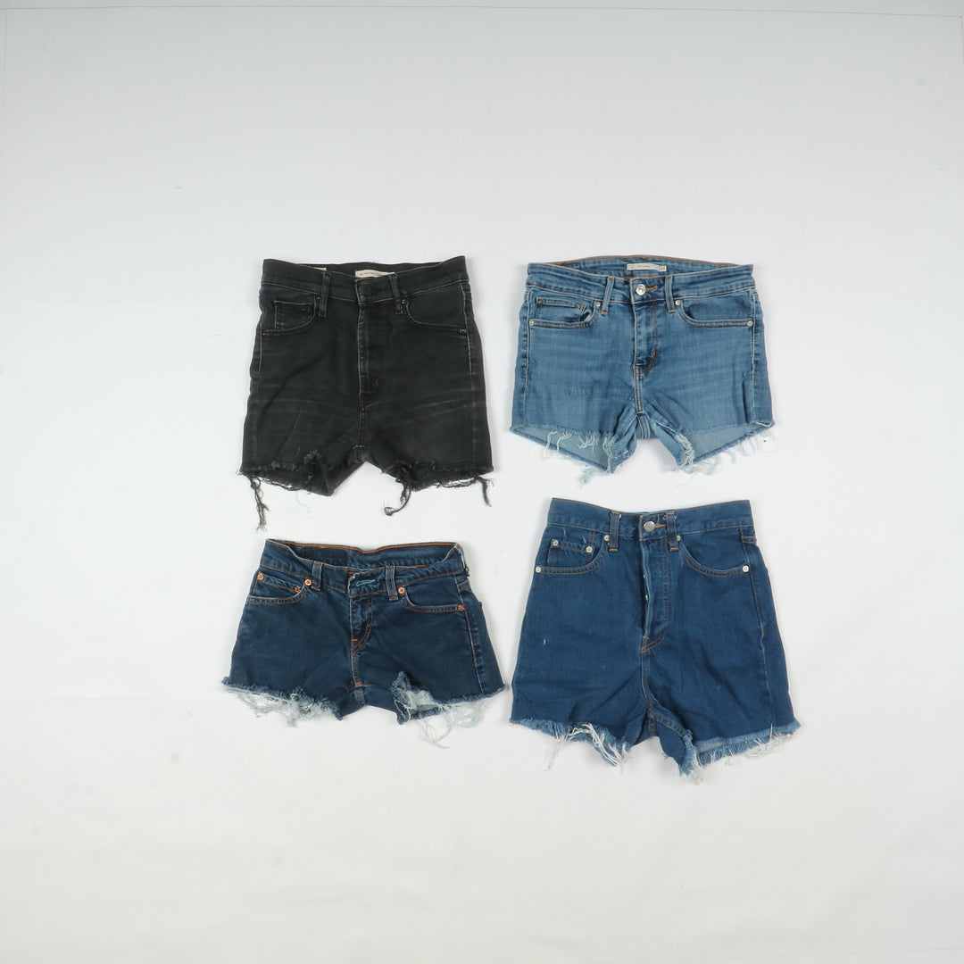 Levis short jeans donna box da 62pz denim e nero Levi's