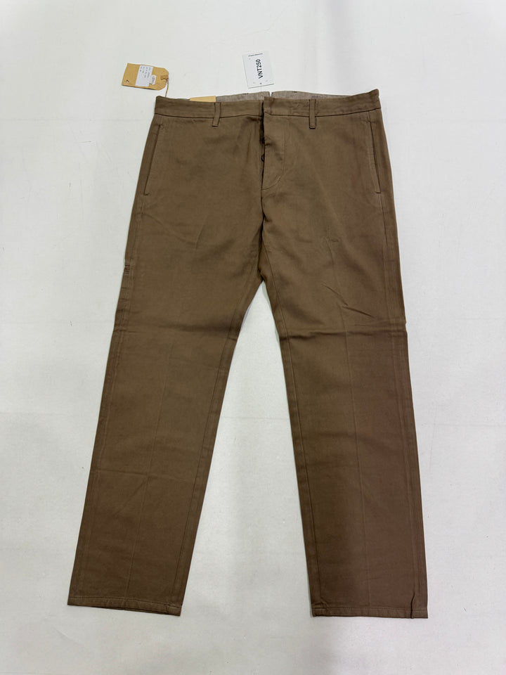 Fortela mod. Piatto cimosa W34 chino pants verde nuovo con cartellino Deadstock