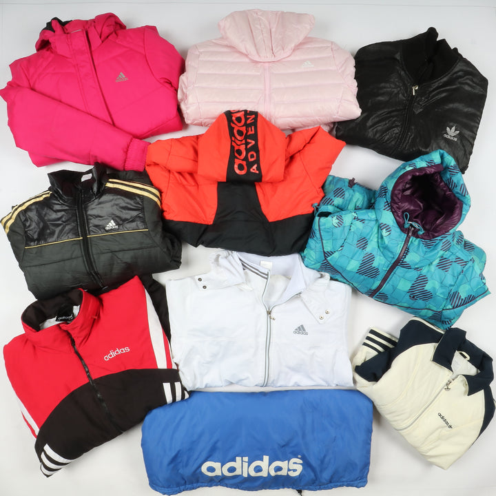 Adidas stock giubbini sportivi colorati uomo e donna Box da 14pz