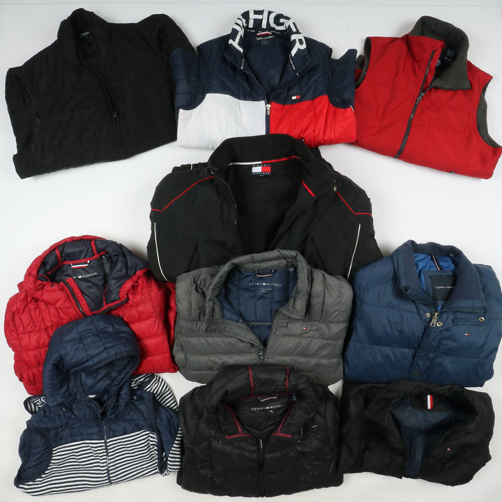 Box Tommy Hilfiger e Chaps giubbini invernali stock da 12pz