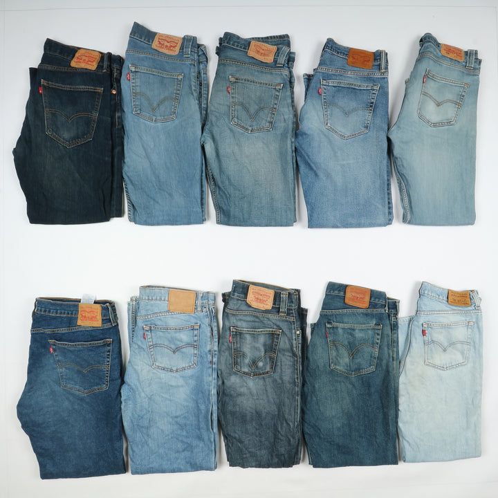 Levi's jeans denim slim, skinny e bootcut / zampa stock da 43 pz uomo e donna