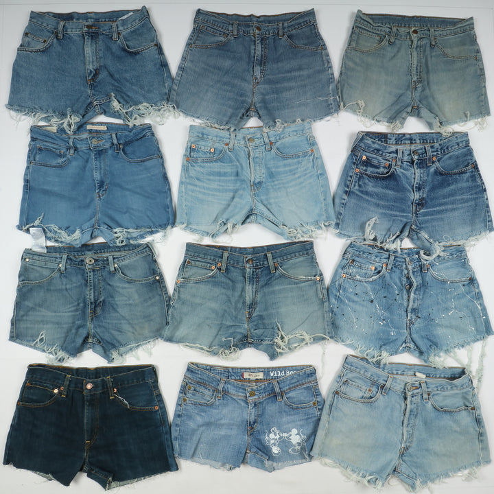 Levis short jeans donna box da 62pz denim e nero Levi's