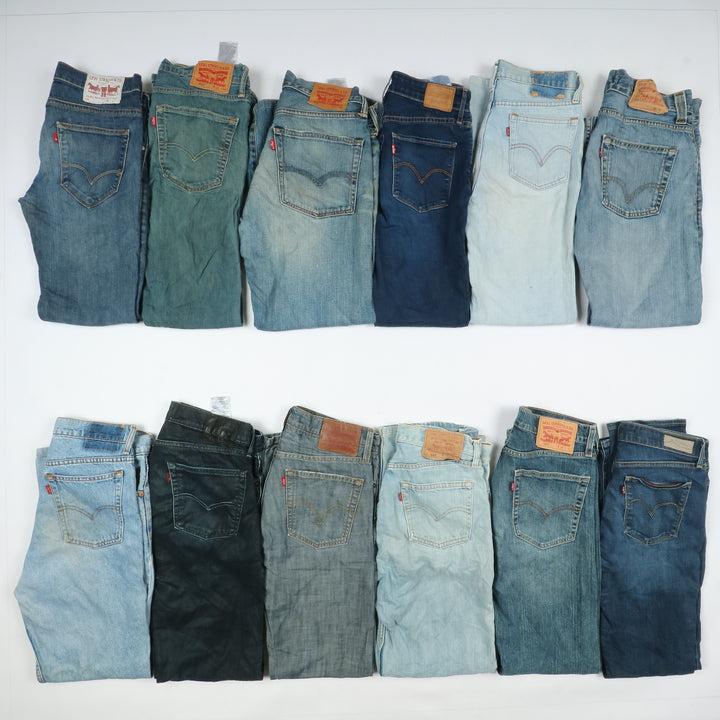 Levi's jeans denim slim, skinny, bootcut, loose fit... stock da 43 pz uomo e donna