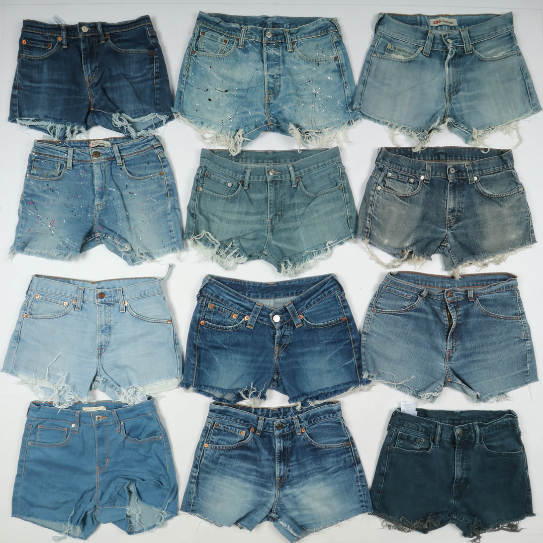 Levis short jeans donna box da 62pz denim e nero Levi's