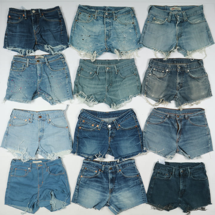 Levis short jeans donna box da 62pz denim e nero Levi's