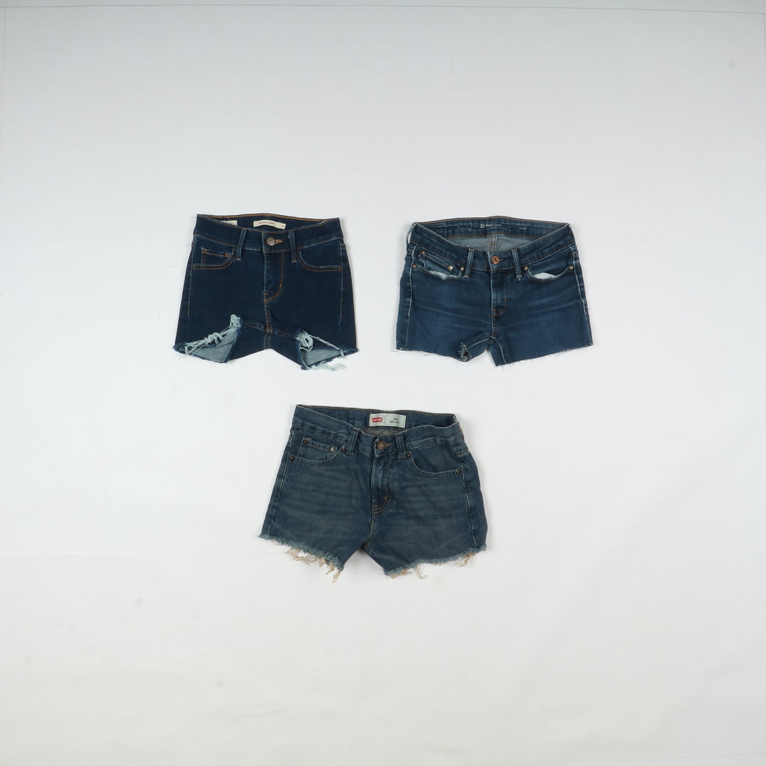 Levis short jeans donna box da 63pz denim e nero Levi's