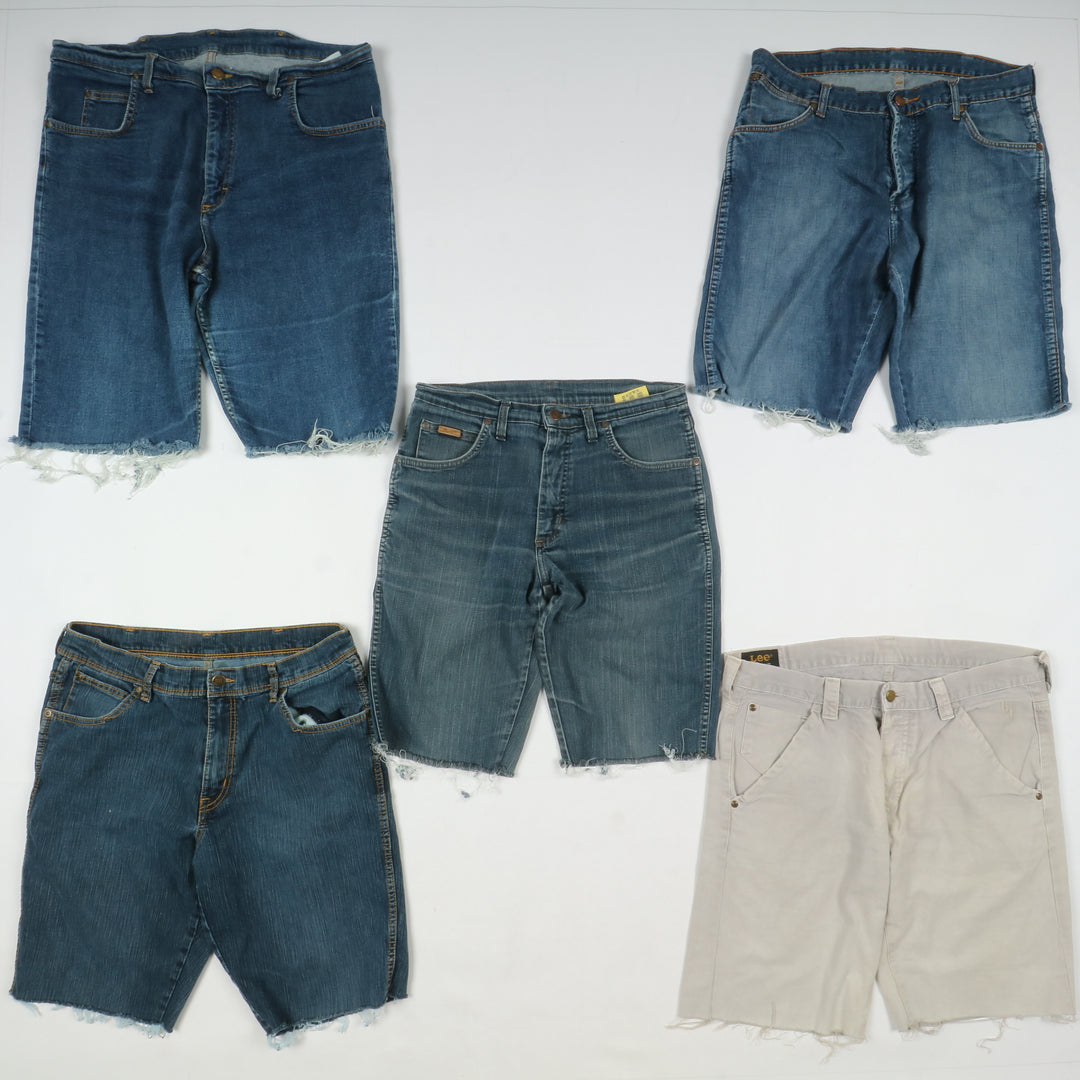 Lee e Wrangler bermuda uomo vintage box da 58pz jeans custom