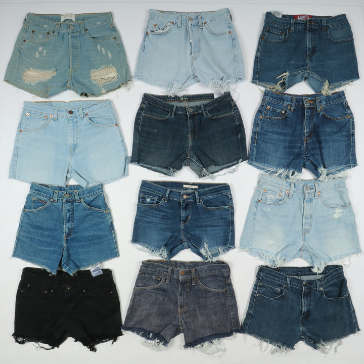 Levis short jeans donna box da 63pz denim e nero Levi's