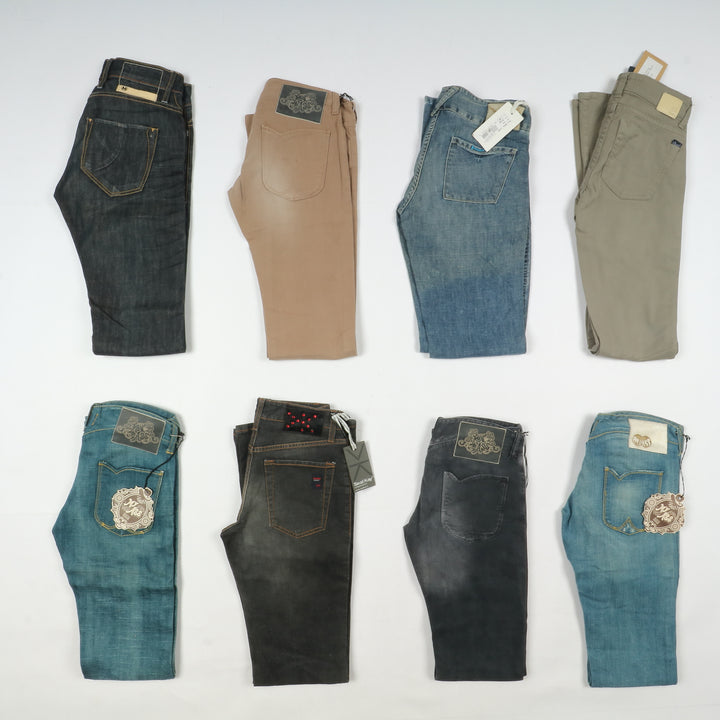 Jeans firmati donna vita bassa anni 2000 nuovi deadstock stock 64pz