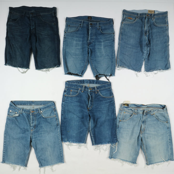 Lee e Wrangler bermuda uomo vintage box da 58pz jeans custom