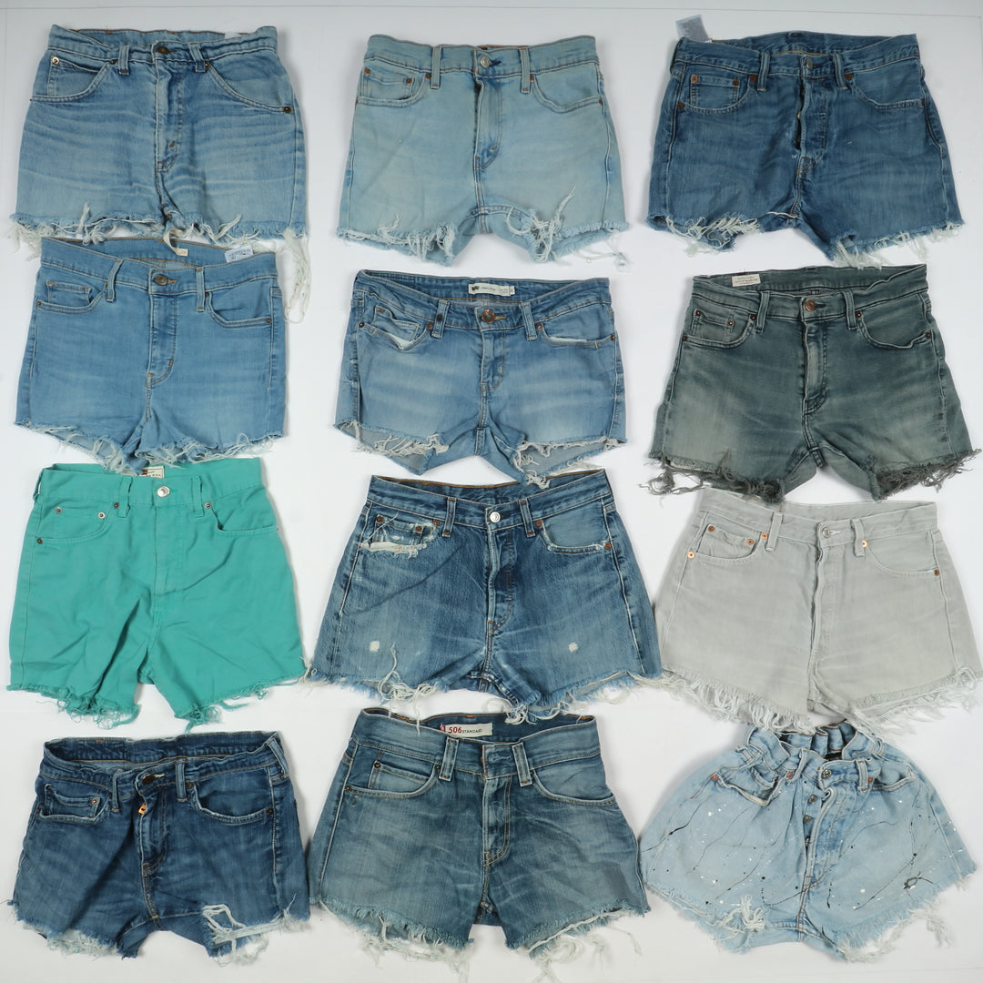 Levis short jeans donna box da 63pz denim e nero Levi's