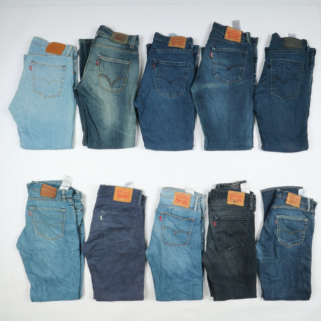 Levi's jeans denim slim e skinny stock da 35 pz uomo e donna