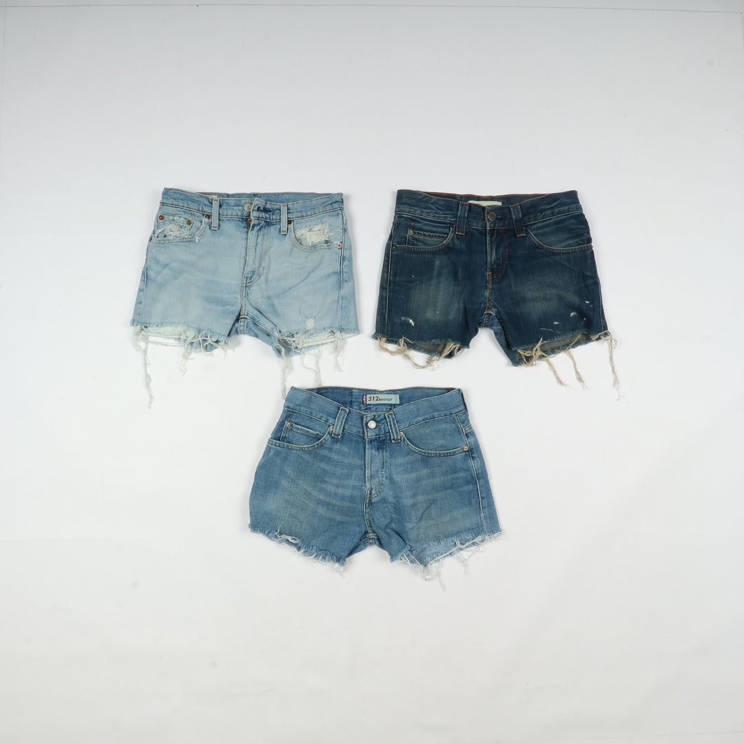 Levis short jeans donna box da 63pz denim e nero Levi's